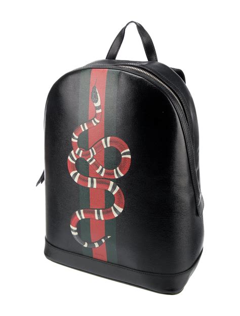 gucci snake dome leather backpack